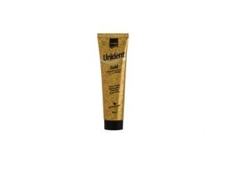 INTERMED Unident Gold Toothpaste Λευκαντική Οδοντόκρεμα Με Ψήγματα Χρυσού 100ml