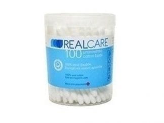 REAL CARE Ωτοκαθαριστές Από 100% Αγνό Βαμβάκι 100 Τεμάχια