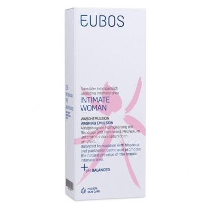 Eubos Intimate Woman Washing Emulsion Υγρό Καθαρισμού Για Την Ευαίσθητη Περιοχή 200ml