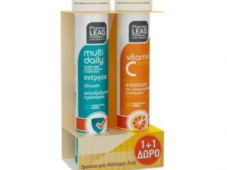 PHARMALEAD Multi Daily 20 αναβράζοντα δισκία & Vitamin C 1000mg Πορτοκάλι 20 Αναβράζοντα Δισκία