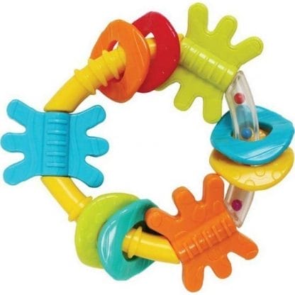 PLAYGRO Triangle Teether - Κουδουνίστρα Οδοντοφυίας 3m+ 1 τεμάχιο