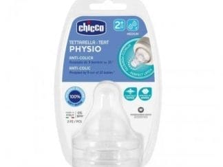 CHICCO Physio Θηλή Σιλικόνης 2 Οπών 2m+ 2 Τεμάχια