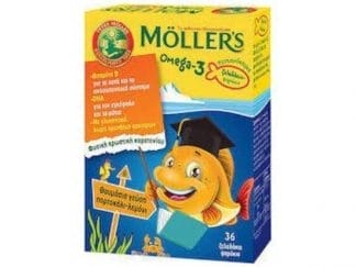 MOLLER`S Omega-3 Για Παιδιά Με Γεύση Πορτοκάλι Λεμόνι 36 ζελεδάκια