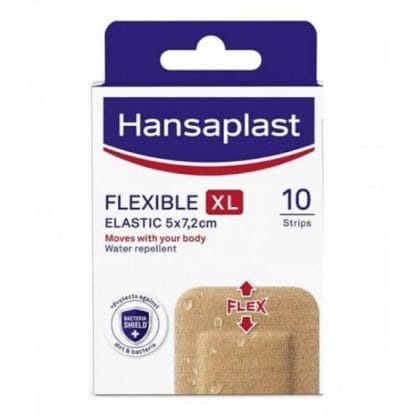 HANSAPLAST Flexible XL Strips Ελαστικά Επιθέματα 10 Τεμάχια