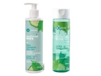 MEDISEI Panthenol Καθαρισμός Και Τόνωση Με Γαλάκτωμα 250ml +Τονωτική Λοσιόν Καθαρισμού Προσώπου 200ml 1Σετ