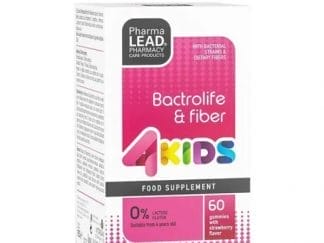 PHARMALEAD 4KIDS Bactrolife & Fiber Προβιοτικά Mε Γεύση Φράουλα 60 Ζελεδάκια