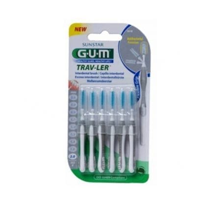 GUM 1618 Μεσοδόντια Trav-Ler 2,0mm Γκρι 1+1 2x6 Τεμάχια