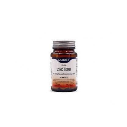 QUEST Zinc 30 mg 60 Ταμπλέτες