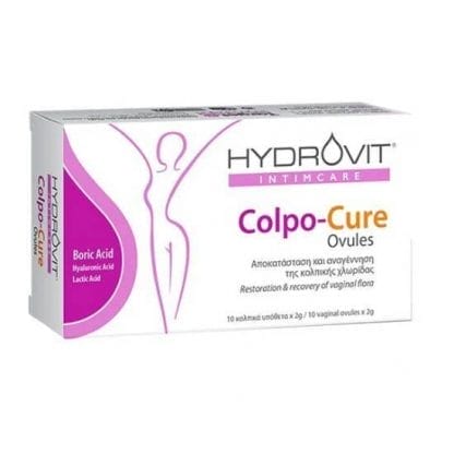 HYDROVIT Intimcare Colpo Cure Ovules 2 gr x 10 Υπόθετα