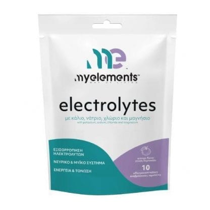 MY ELEMENTS Electrolytes Με Γεύση Πορτοκάλι 10 Αναβράζουσες Ταμπλέτες