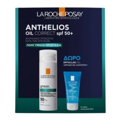 LA ROCHE POSAY Anthelios Oil Correct Spf50 50ml & Effaclar Gel 50ml