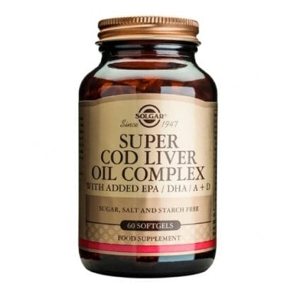 SOLGAR Super Cod Liver Oil Complex 60 Μαλακές Κάψουλες