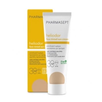 PHARMASEPT Heliodor Face Tinted Sun Cream Αντηλιακή Κρέμα Προσώπου Με Χρώμα SPF30 50ml