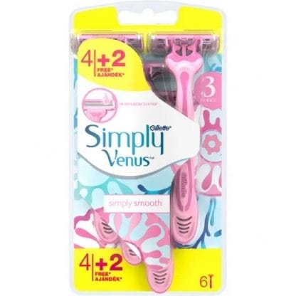 GILLETTE Gillette Simply Venus3 6 Τεμάχια