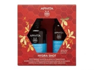 APIVITA Hydra Shot Promo Moisturizing Shampoo Σαμπουάν 250ml & Leave-In Conditioner Κρέμα Ενυδάτωσης Χωρίς Ξέβγαλμα 100ml
