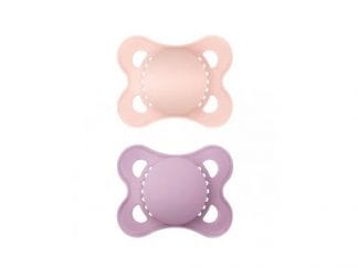 MAM Colours Of Nature Πιπίλα Σιλικόνης 2-6m Ροζ-Μώβ 2 Τεμάχια