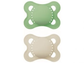 MAM Colours Οf Nature Πιπίλα Με Θηλή Σιλικόνης 2-6m 2 Τεμάχια