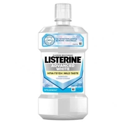 LISTERINE Advanced White Στοματικό Διάλυμα Με Ήπια Γεύση 500ml