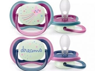 PHILIPS AVENT Ultra Air Nighttime 6-18m Πιπίλα Σιλικόνης Νυκτός Αστέρι / Dreams 2 Τεμάχια