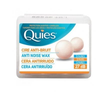 QUIES Anti Noise Wax Earplugs Ωτοασπίδες Κεριού 3 Ζευγάρια