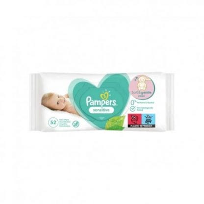 PAMPERS Sensitive Μωρομάντηλα 52 Tεμάχια