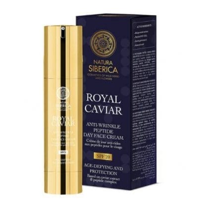 NATURA SIBERICA Royal Caviar Anti-Wrinkle Peptide Day Face Cream Αντιγηραντική Κρέμα Προσώπου Ημέρας SPF20 50ml