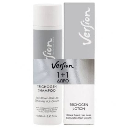 VERSION Trichogen Σαμπουάν Ενδυνάμωσης & Αναζωογόνησης 250ml & Trichogen Lotion Λοσιόν Μαλλιών Ενδυνάμωσης & Θρέψης 75ml