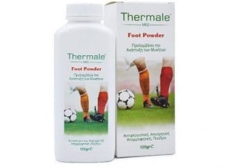 THERMALE Foot Powder Κατά Της Ανάπτυξης Μυκήτων Με Αντιφλογιστική, Αποσμητική Και Απορροφητική Δράση 125gr
