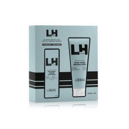 LIERAC Homme Ενυδατικό Τζελ Για Τόνωση 50ml & Shower Gel 200ml