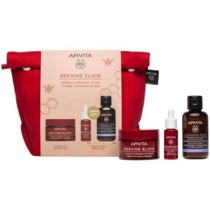 APIVITA Beevine Elixir Κρέμα Προσώπου Ελαφριάς Υφής Για Σύσφιξη 50ml & Beevine Elixir Serum Ορός Προσώπου Για Σύσφιξη 10ml & Αφρό Καθαρισμού 75ml