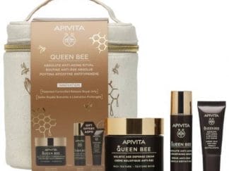 APIVITA Queen Bee Ρουτίνα Απόλυτης Αντιγήρανσης Με Αντιγηραντική Κρέμα Ελαφριάς Υφής 50ml & Queen Bee Serum Αντιγηραντικός Ορός Προσώπου 10ml & Κρέμα Ματιών,5ml