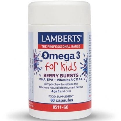 LAMBERTS Omega 3 For Kids Berry Bursts 60 Κάψουλες