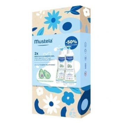 MUSTELA Spring Gentle Cleansing Gel Απαλό Τζέλ Καθαρισμού 2x500ml