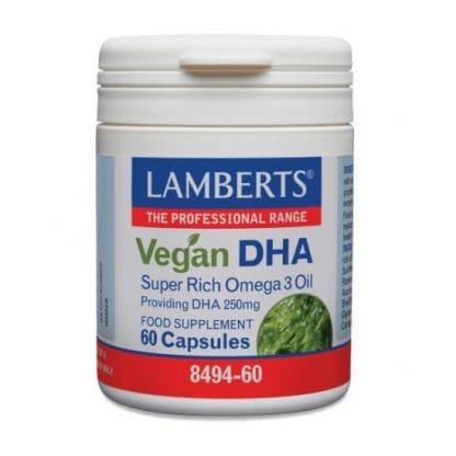 LAMBERTS Vegan DHA 250mg 60 Κάψουλες