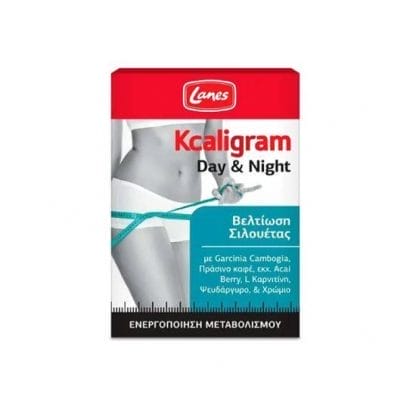 LANES Kcaligram Day & Night Συμπλήρωμα Διατροφής 60 Κάψουλες