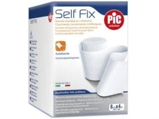 PIC Self Fix Ελαστικός Αυτοσυγκρατούμενος Επίδεσμος 8cm x 4m 1 Τεμάχιο