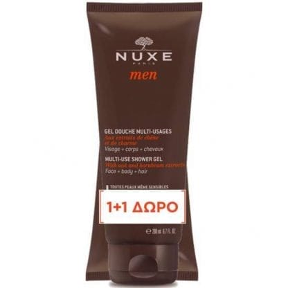 NUXE Ανδρικό Αφρόλουτρο Για Σώμα-Μαλλιά & Πρόσωπο 2x200ml
