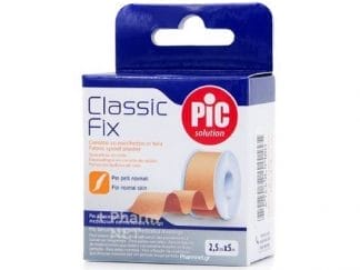 PIC Solution Classic Fix 2,5cm x 5m Ρολό Λευκοπλάστη Από Ύφασμα
