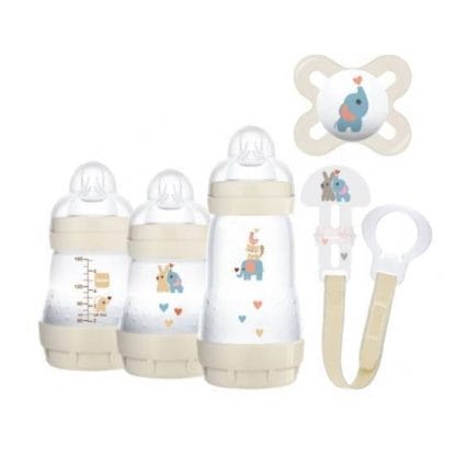 MAMGift Set Πλαστικά Μπιμπερό Με Θηλή Σιλικόνης 0m+ 5 Τεμάχια