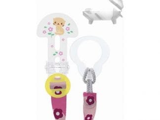 MAM Clip it & Cover Κορδέλα Στήριξης Πιπίλας & Προστατευτικό Καπάκι Θηλής 0m+ 1 Τεμάχιο