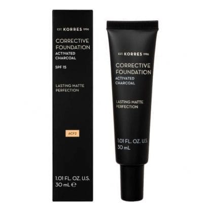 KORRES Activated Charcoal Corrective Foundation ACF2 SPF15 30ml