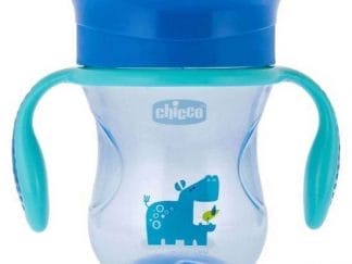 CHICCO Perfect Cup Παιδικό Πλαστικό Ποτηράκι Μπλε12m+ 200ml
