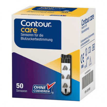 ASCENSIA Contour Care Ταινίες Μέτρησης Σακχάρου για Χρήση με τον Μετρητή Σακχάρου 50 Ταινίες
