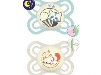 MAM Perfect Night Πιπίλα Σιλικόνης 2-6m 2 Τεμάχια