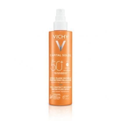 VICHY Capital Soleil Cell Protect Water Fluid Spray Λεπτόρρευστο Γαλάκτωμα SPF50+ 200ml
