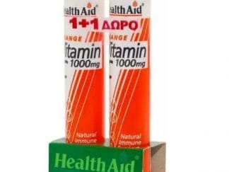 HEALTH AID Vitamin C 1000mg Πορτοκάλι 2 x 20 Αναβράζοντα Δισκία
