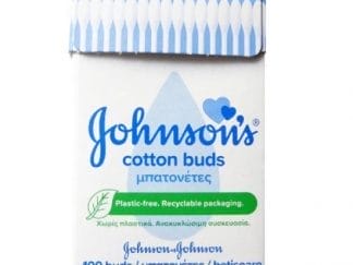 JOHNSON'S Cotton Μπατονέτες Σε Ανακυκλώσιμη Συσκευασία 100 Τεμάχια