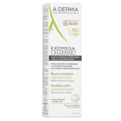 A-DERMA Exomega Allergo Emollient Balm Αποστειρωμένο Μαλακτικό Bάλσαμο 200ml