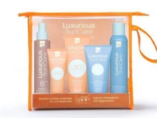 INTERMED Luxurious Sun Care Body Cream SPF30 200ml & Face Cream SPF50 75ml & Tan Oil SPF6 200ml & Face-Body Spray Mist 200ml & After Sun Gel 150ml
