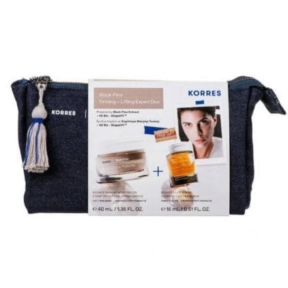 KORRES Black Pine 4D Κρέμα Ημέρας για Σύσφιξη & Lifting 40ml & Black Pine 4D Serum Προσώπου 15ml